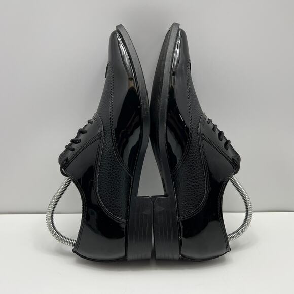Jean Yves Manhattan Black Upper Tuxedo Toe Oxford Mens 7M Dress Shoes* - Picture 4 of 10